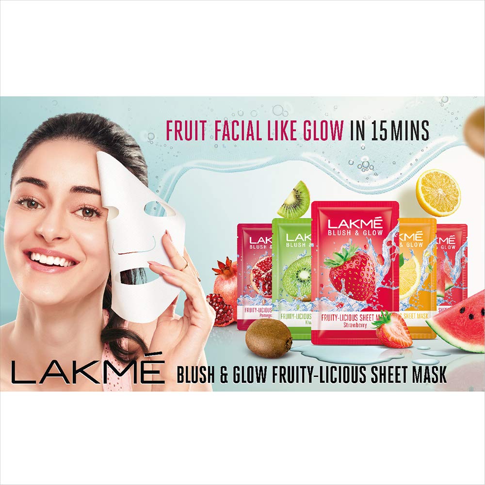 LAKME SHEET MASK STRAWBERRY BLAST Just Colorme