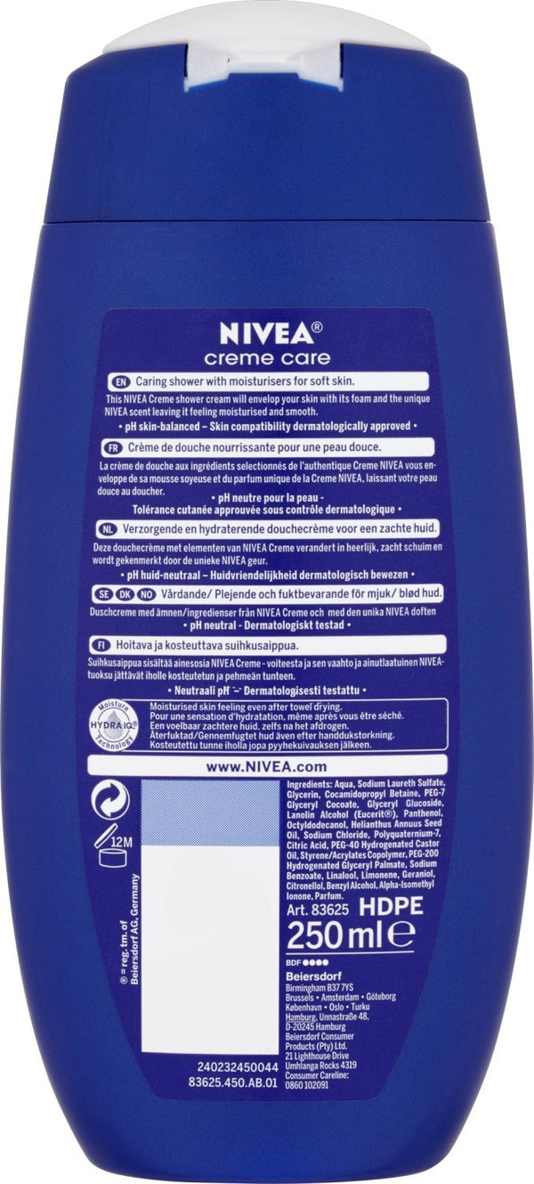 NIVEA CRÈME CARE BODY WASH,250ML Just Colorme