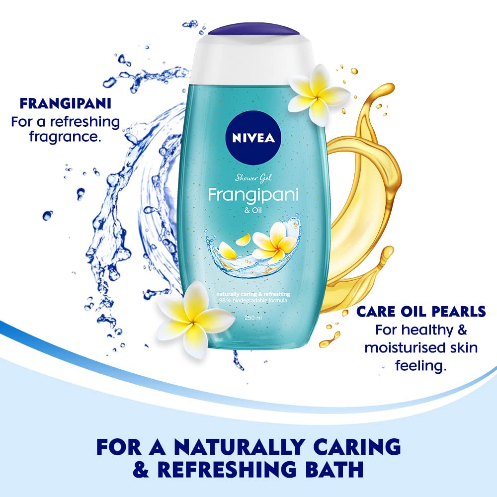 NIVEA FRANGIPANI & OIL SHOWER GEL,250ML Just Colorme