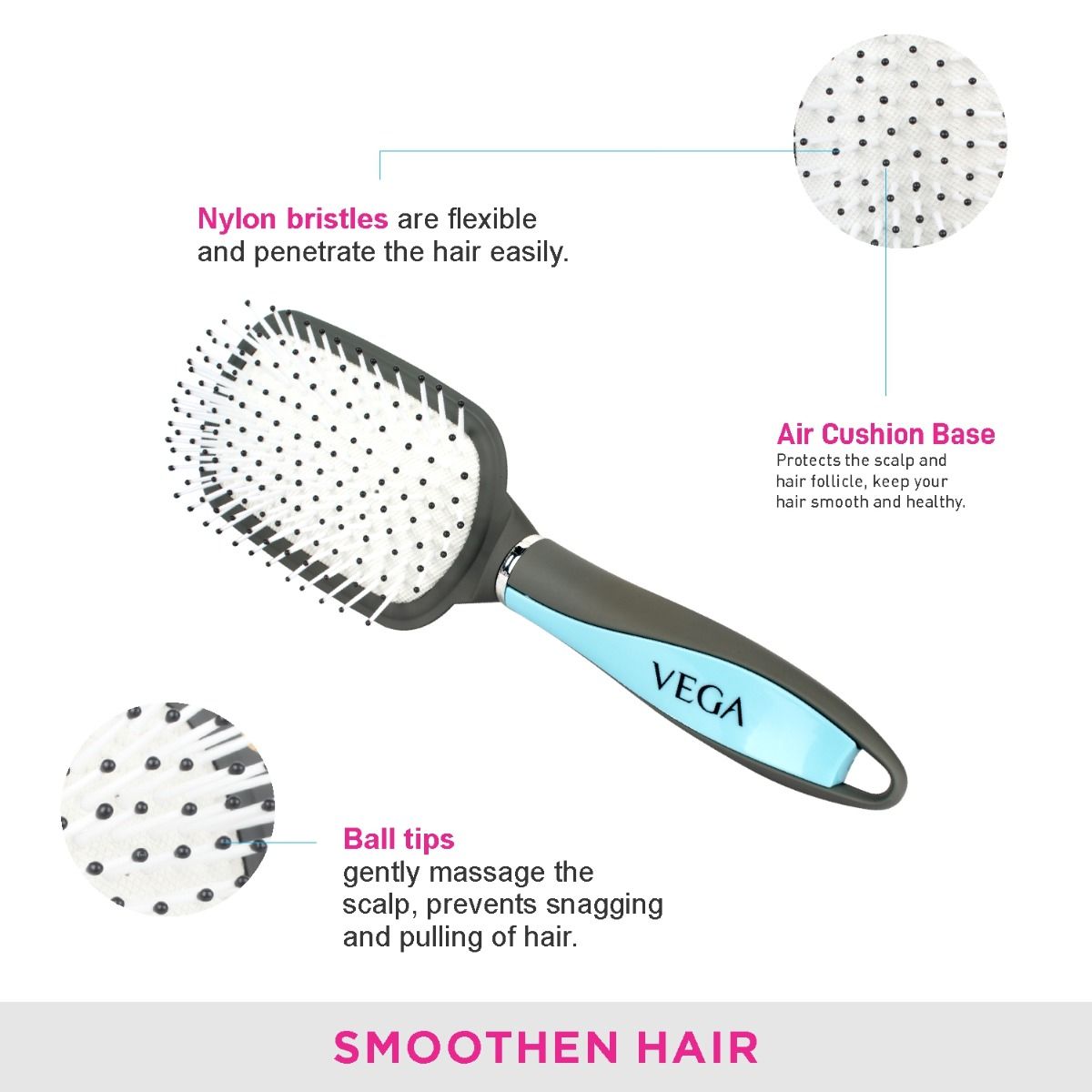 VEGA HAIR BRUSH E23 PB Just Colorme